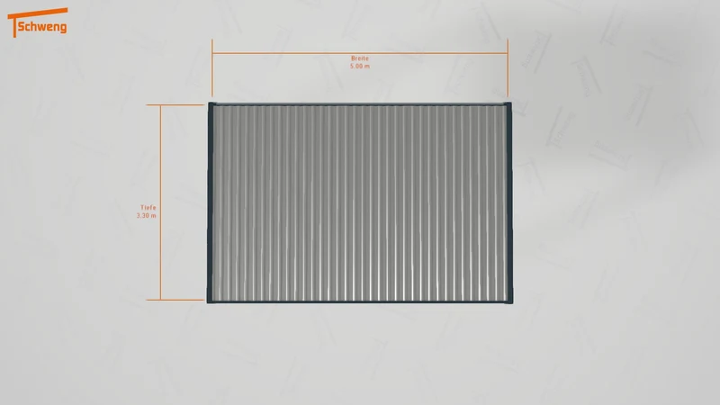 #DE Schweng Flachdachcarport C600 (ID 5mw4kv)