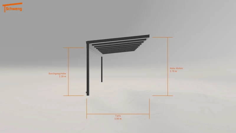 #DE Schweng Terrassenüberdachung S350 (ID g7g3q2)