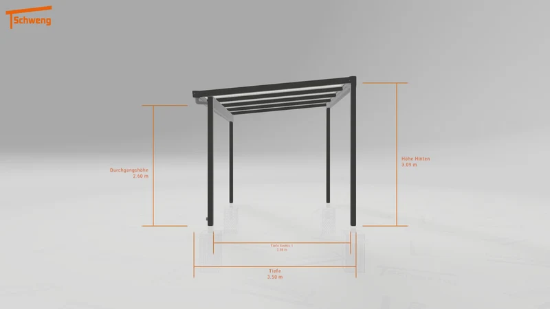 #DE Schweng Terrassenüberdachung S400 (ID jj9p2m)