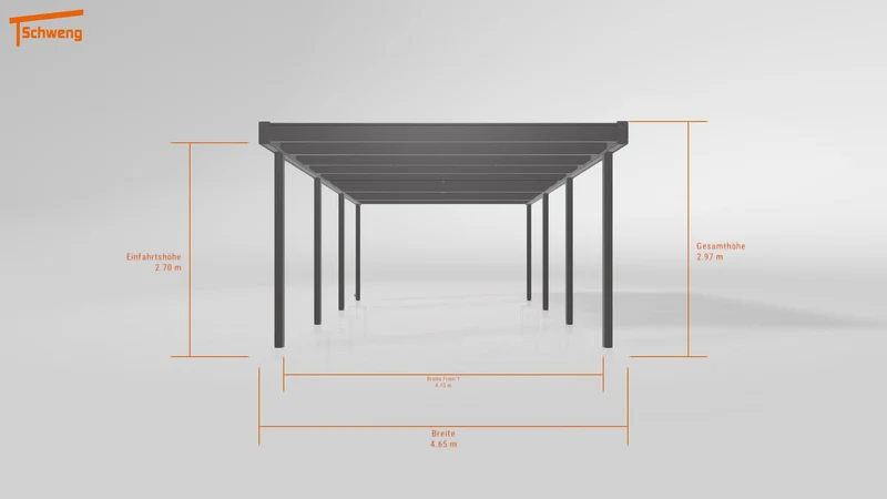 #DE Schweng Flachdachcarport C600+ (ID jj9gdw)
