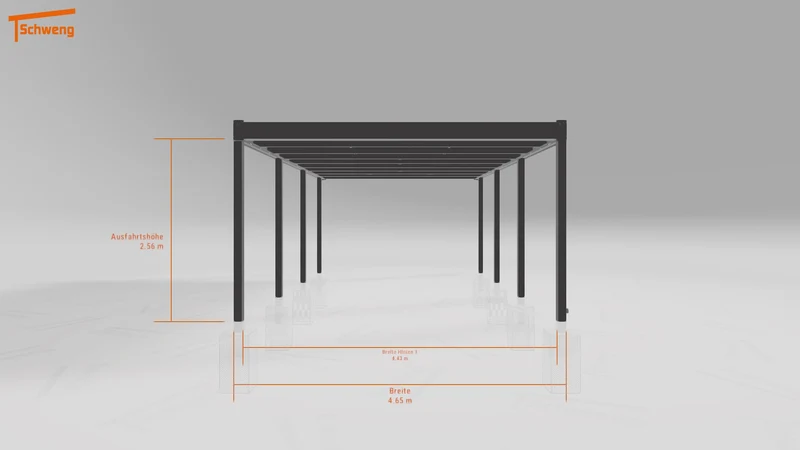 #DE Schweng Flachdachcarport C600+ (ID jj9gdw)