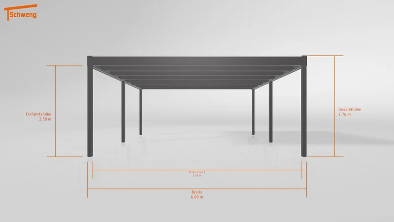 #DE Schweng Flachdachcarport C600+ (ID 2qx9vb) #MTG