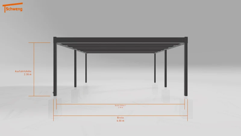 #DE Schweng Flachdachcarport C600+ (ID 2qx9vb) #MTG