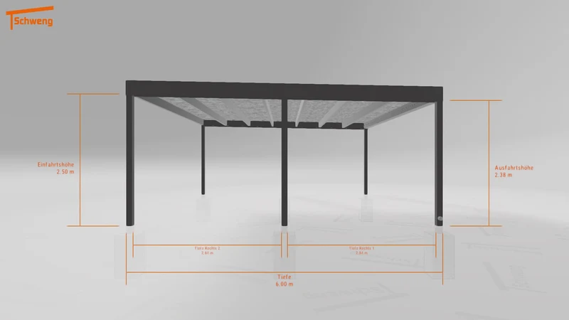 #DE Schweng Flachdachcarport C600+ (ID 2qx9vb) #MTG