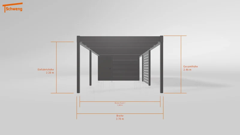 #DE Schweng Flachdachcarport C600 (ID k2yw9q) #MTG