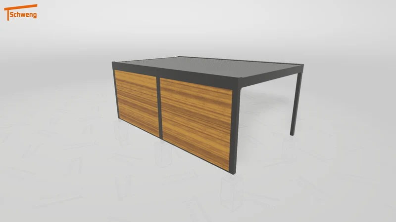 #DE Schweng Flachdachcarport C600 (ID dv3kqn)
