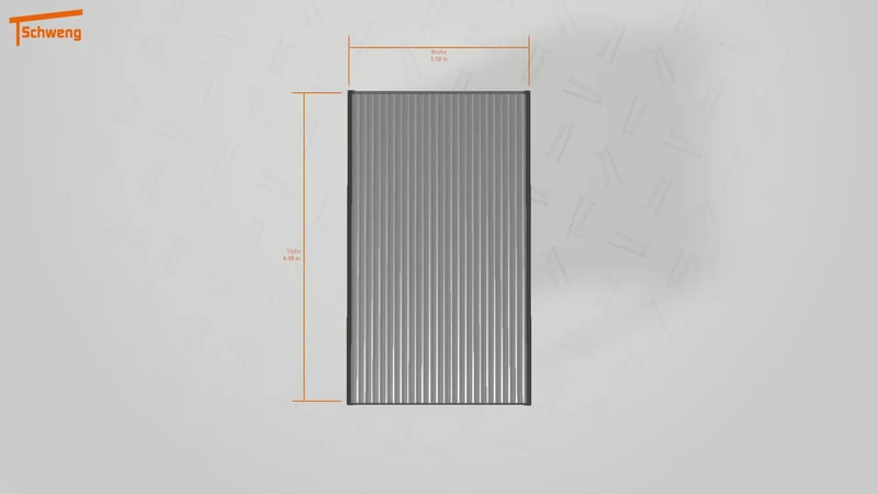 #DE Schweng Flachdachcarport C600 (ID dv3kqn)