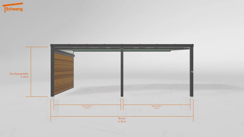 #DE Schweng Terrassenüberdachung S350 (ID 33897p)