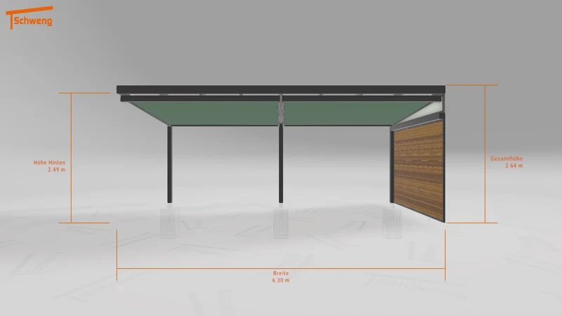 #DE Schweng Terrassenüberdachung S350 (ID 33897p)