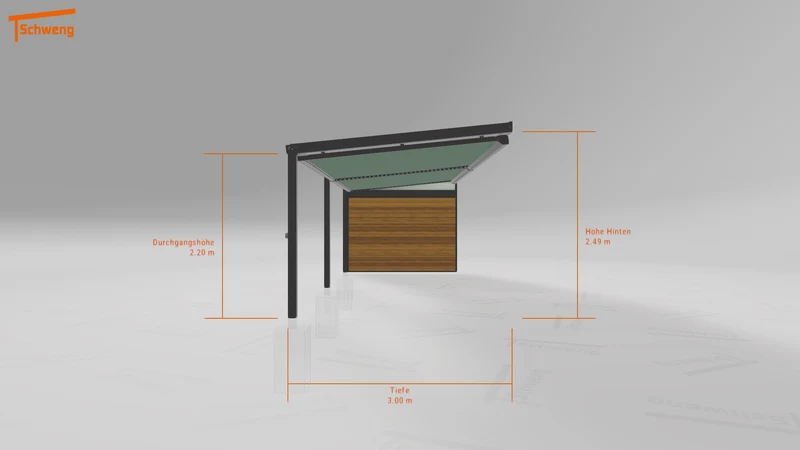 #DE Schweng Terrassenüberdachung S350 (ID 33897p)