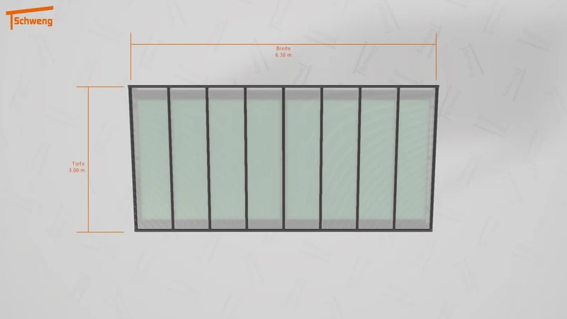 #DE Schweng Terrassenüberdachung S350 (ID 33897p)