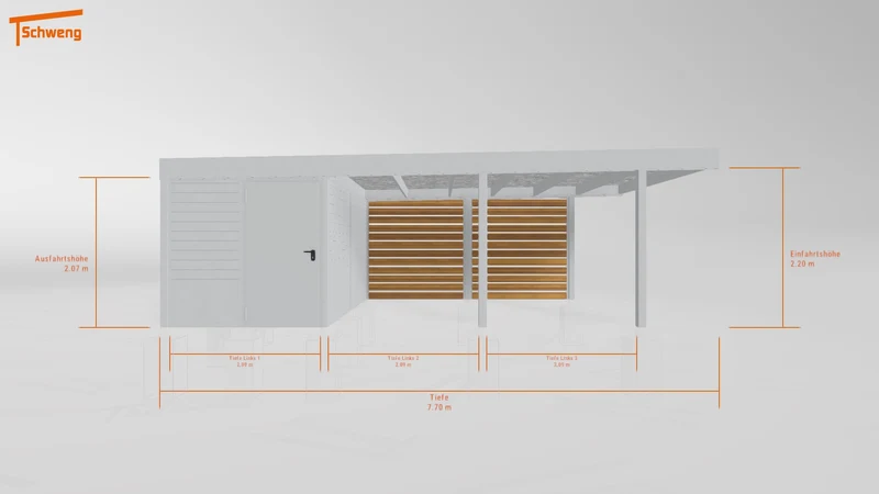 #DE Schweng Flachdachcarport C600 (ID v4rzkj) #MTG