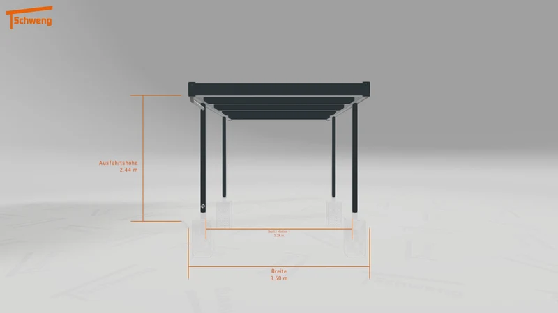 #AT Schweng Flachdachcarport C600 (ID 5mwr7w)