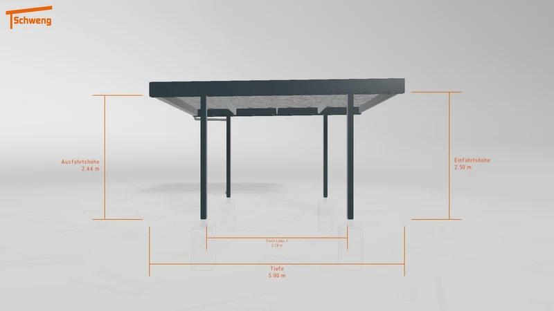 #AT Schweng Flachdachcarport C600 (ID 5mwr7w)