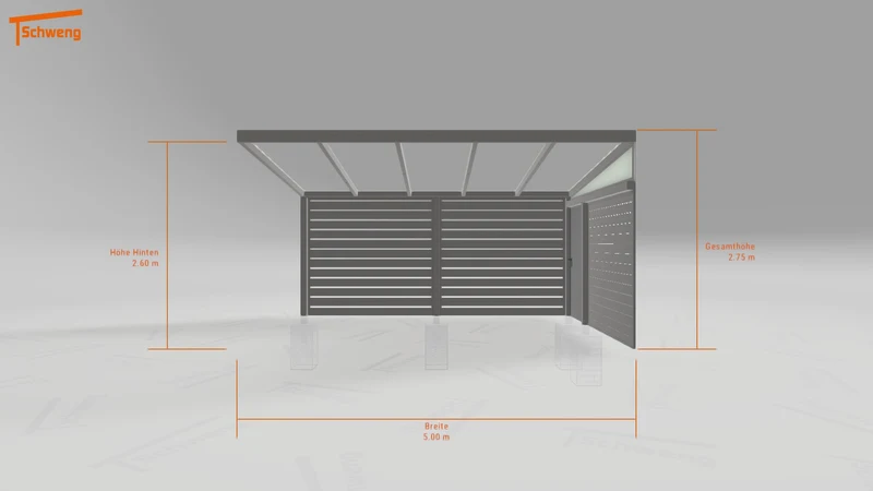 #DE Schweng Pultdachcarport S350 (ID zbg939) #MTG