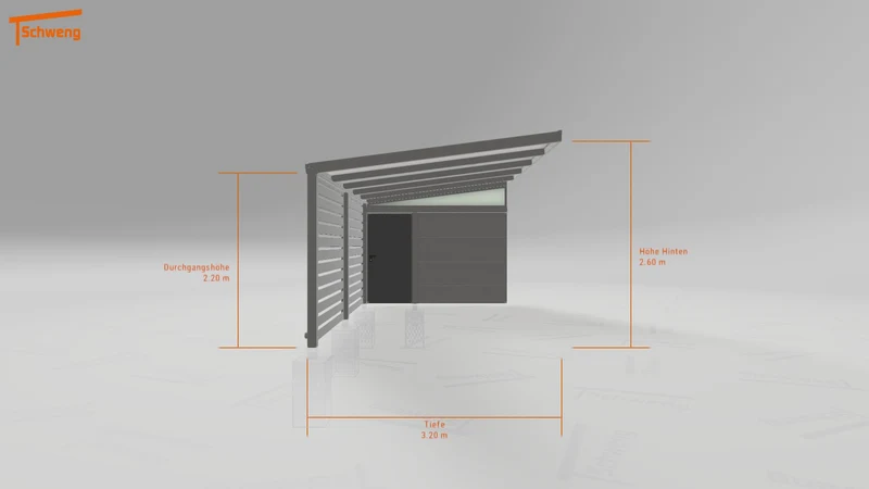 #DE Schweng Pultdachcarport S350 (ID zbg939) #MTG