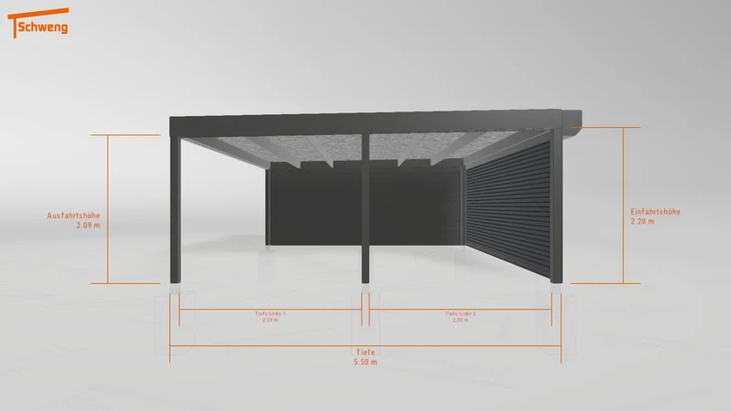 #DE Schweng Flachdachcarport C600 (ID g7gdm4) #MTG