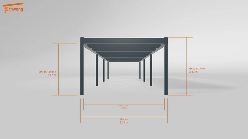 #DE Schweng Flachdachcarport C600 (ID zbg3pw)