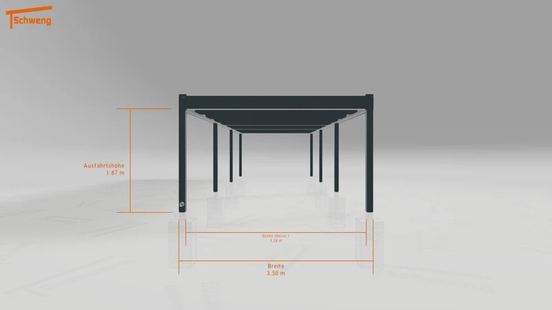 #DE Schweng Flachdachcarport C600 (ID zbg3pw)