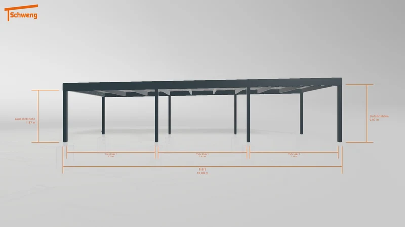 #DE Schweng Flachdachcarport C600 (ID zbg3pw)