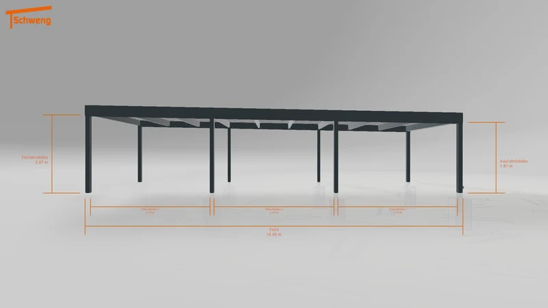#DE Schweng Flachdachcarport C600 (ID zbg3pw)