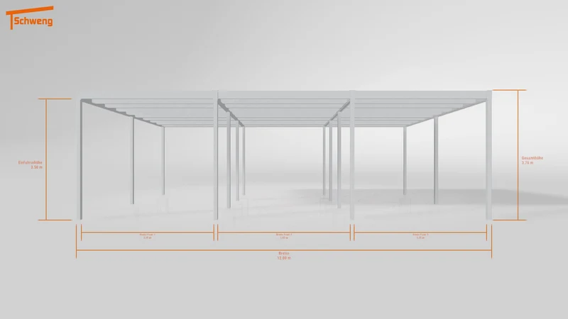 #DE Schweng Flachdachcarport C600+ (ID 85bjnr) #MTG