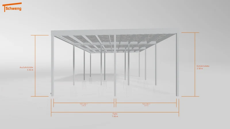 #DE Schweng Flachdachcarport C600+ (ID 85bjnr) #MTG