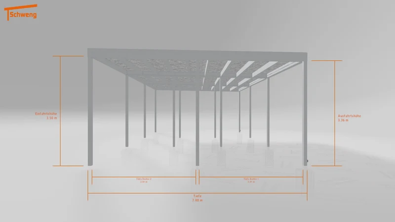 #DE Schweng Flachdachcarport C600+ (ID 85bjnr) #MTG