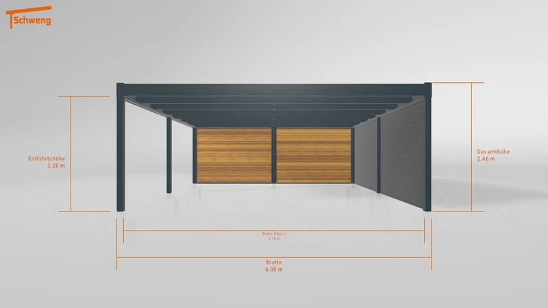 #DE Schweng Flachdachcarport C600 (ID mj7px8) #MTG