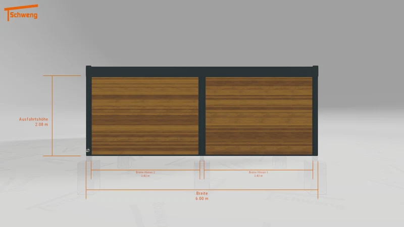 #DE Schweng Flachdachcarport C600 (ID mj7px8) #MTG