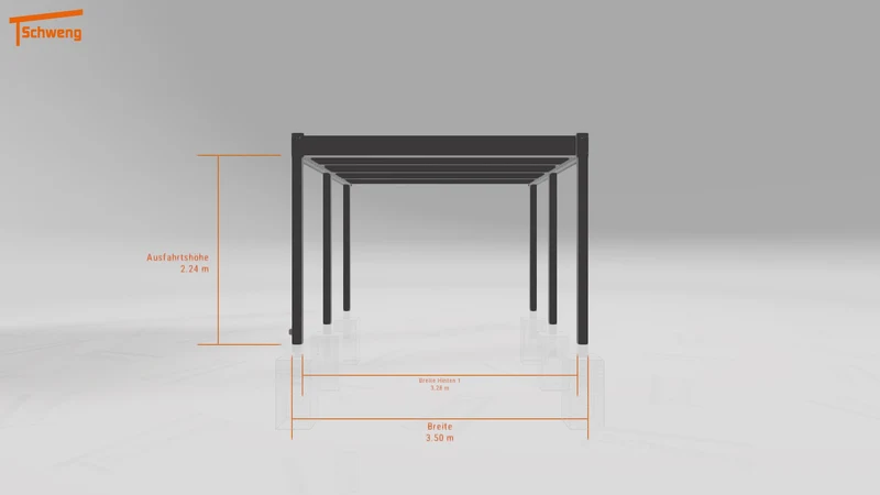#DE Schweng Flachdachcarport C600+ (ID g7gd9d) #MTG