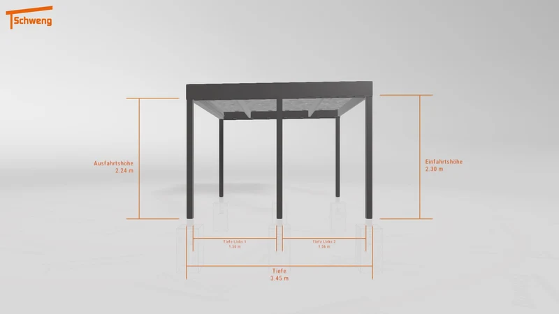 #DE Schweng Flachdachcarport C600+ (ID g7gd9d) #MTG