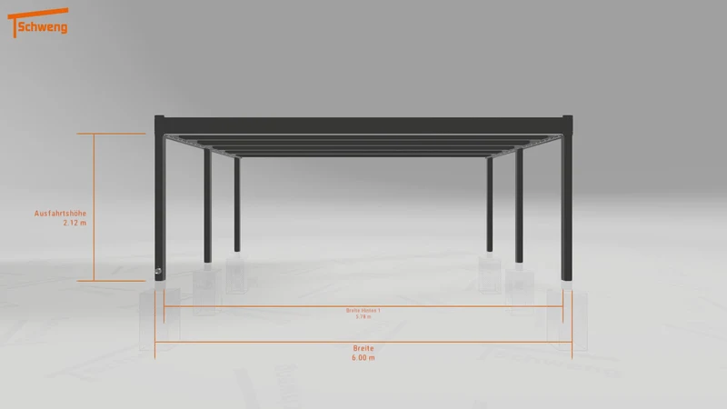 #DE Schweng Flachdachcarport C600+ (ID ygnz3v) #MTG