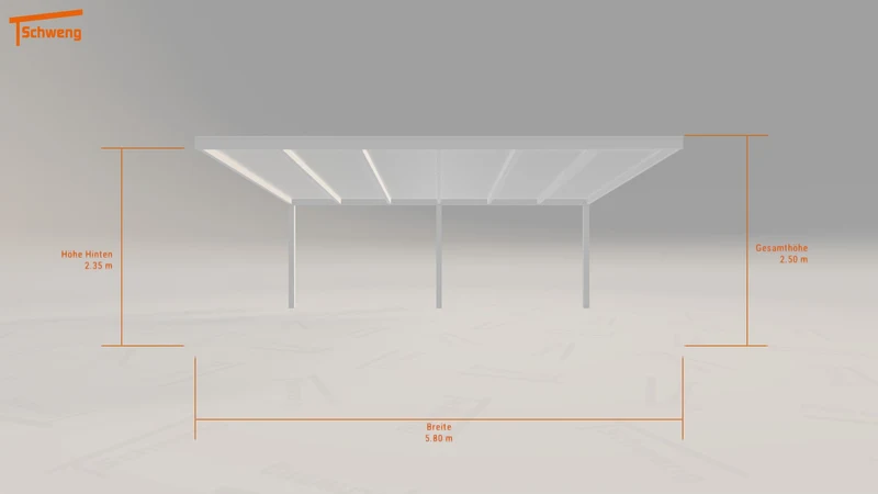#DE Schweng Pultdachcarport S400 (ID 338yrq)