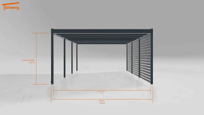 #DE Schweng Flachdachcarport C600 (ID rjzy29) #MTG