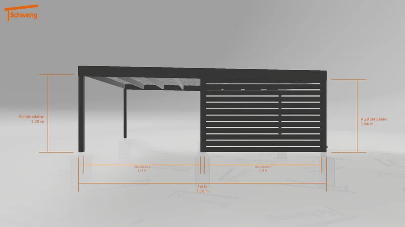 #DE Schweng Flachdachcarport C600 (ID v4rzjg) #MTG