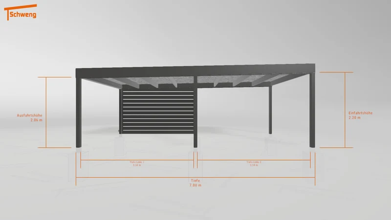#DE Schweng Flachdachcarport C600 (ID mj7wp4) #MTG