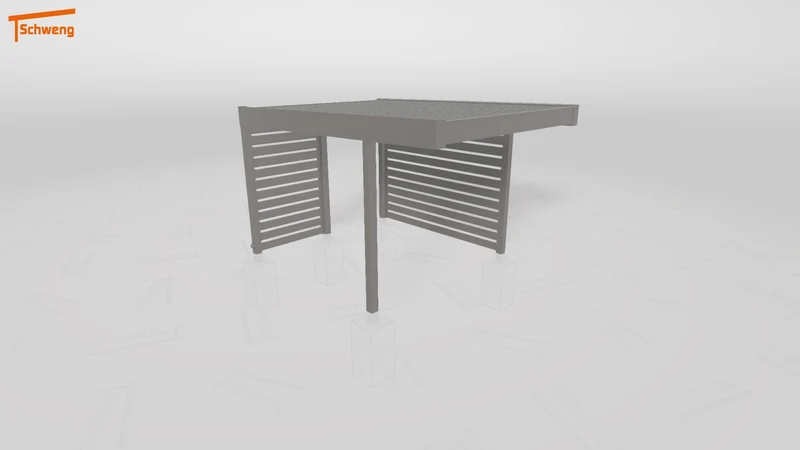 #DE Schweng Flachdachcarport C600 (ID bkgzdb) #MTG