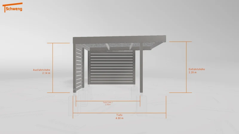 #DE Schweng Flachdachcarport C600 (ID bkgzdb) #MTG