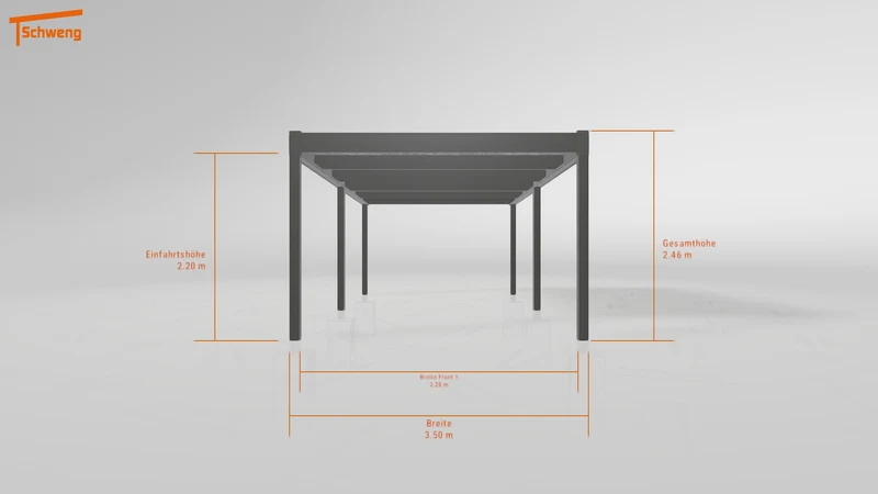 #DE Schweng Flachdachcarport C600 (ID x7nq2b)