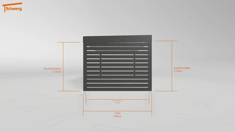 #DE Schweng Flachdachcarport C600 (ID 5mwr7q)