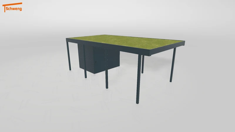 #DE Schweng Flachdachcarport C600+ (ID bkgrrq) #MTG