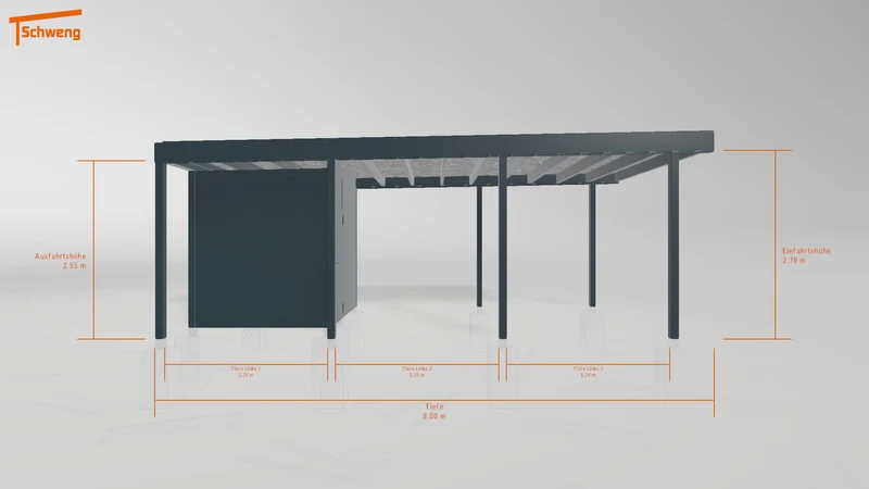 #DE Schweng Flachdachcarport C600+ (ID bkgrrq) #MTG