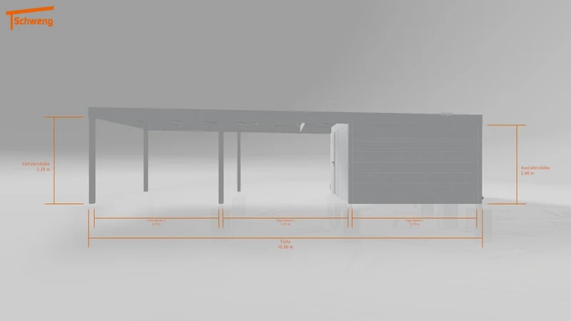 #DE Schweng Flachdachcarport C600 (ID 85bvmj) #MTG