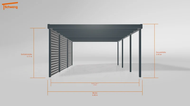 #DE Schweng Flachdachcarport C600 (ID rjz58d) #MTG