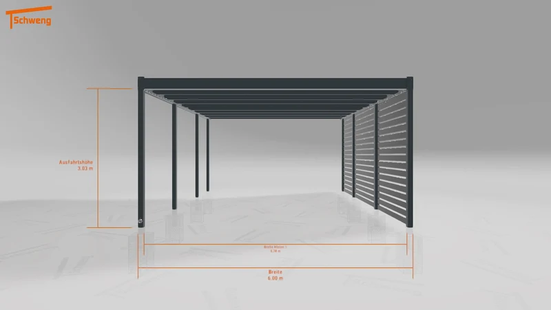 #DE Schweng Flachdachcarport C600 (ID rjz58d) #MTG