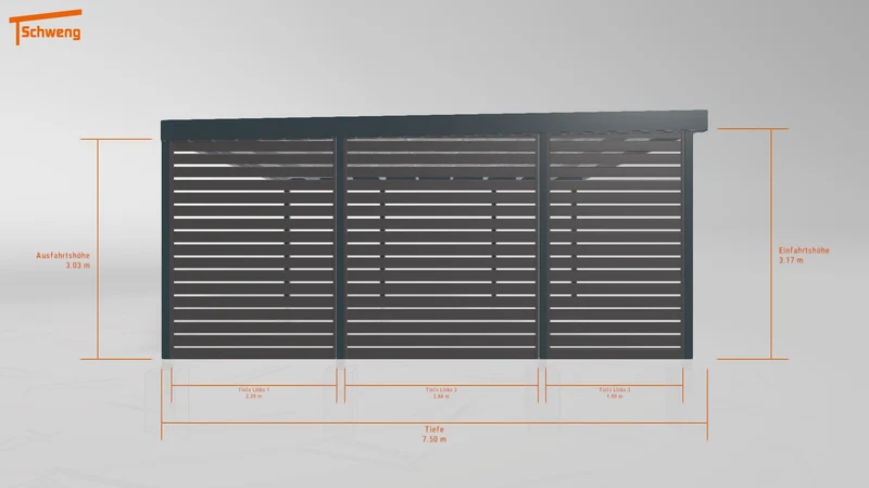 #DE Schweng Flachdachcarport C600 (ID rjz58d) #MTG