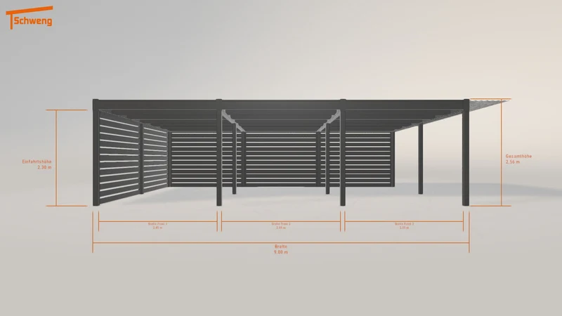 #DE Schweng Flachdachcarport C600 (ID zbg5wz) #MTG