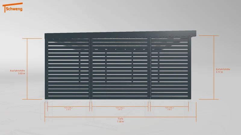 #DE Schweng Flachdachcarport C600 (ID 42jxwy) #MTG