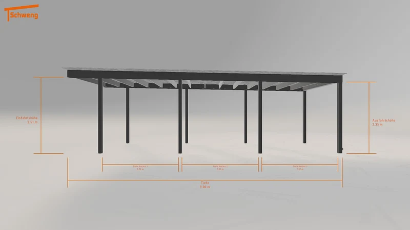 #DE Schweng Flachdachcarport C600+ (ID pbj9qk) #MTG